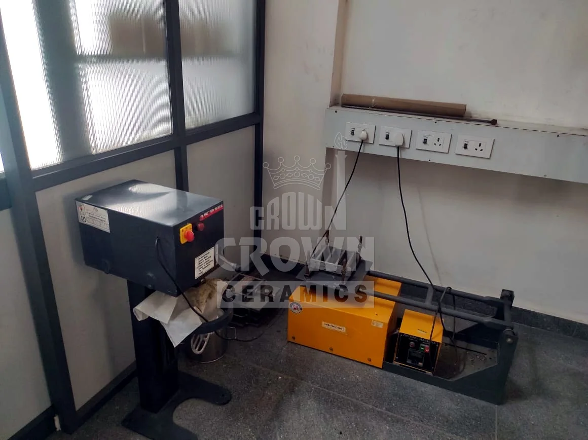 Mortar mixer and specimen casting for castables