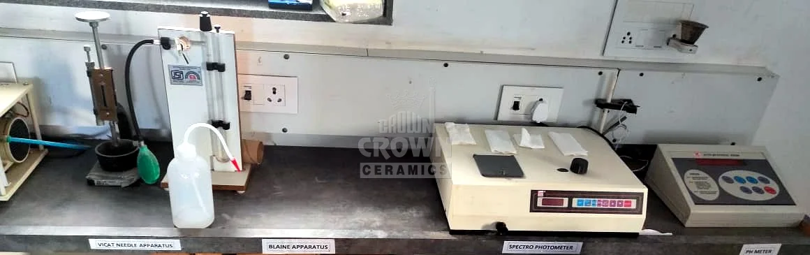 Vicat, Blaine, spectrophotometer and pH meter