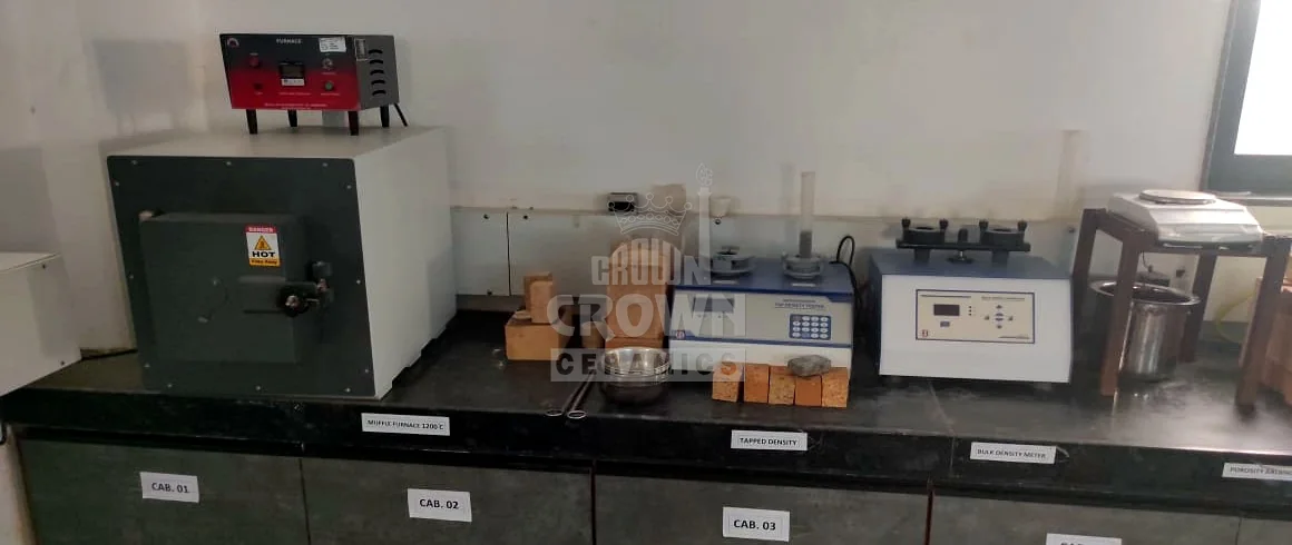 Muffle furnace 1200 °C, tapped density and bulk density